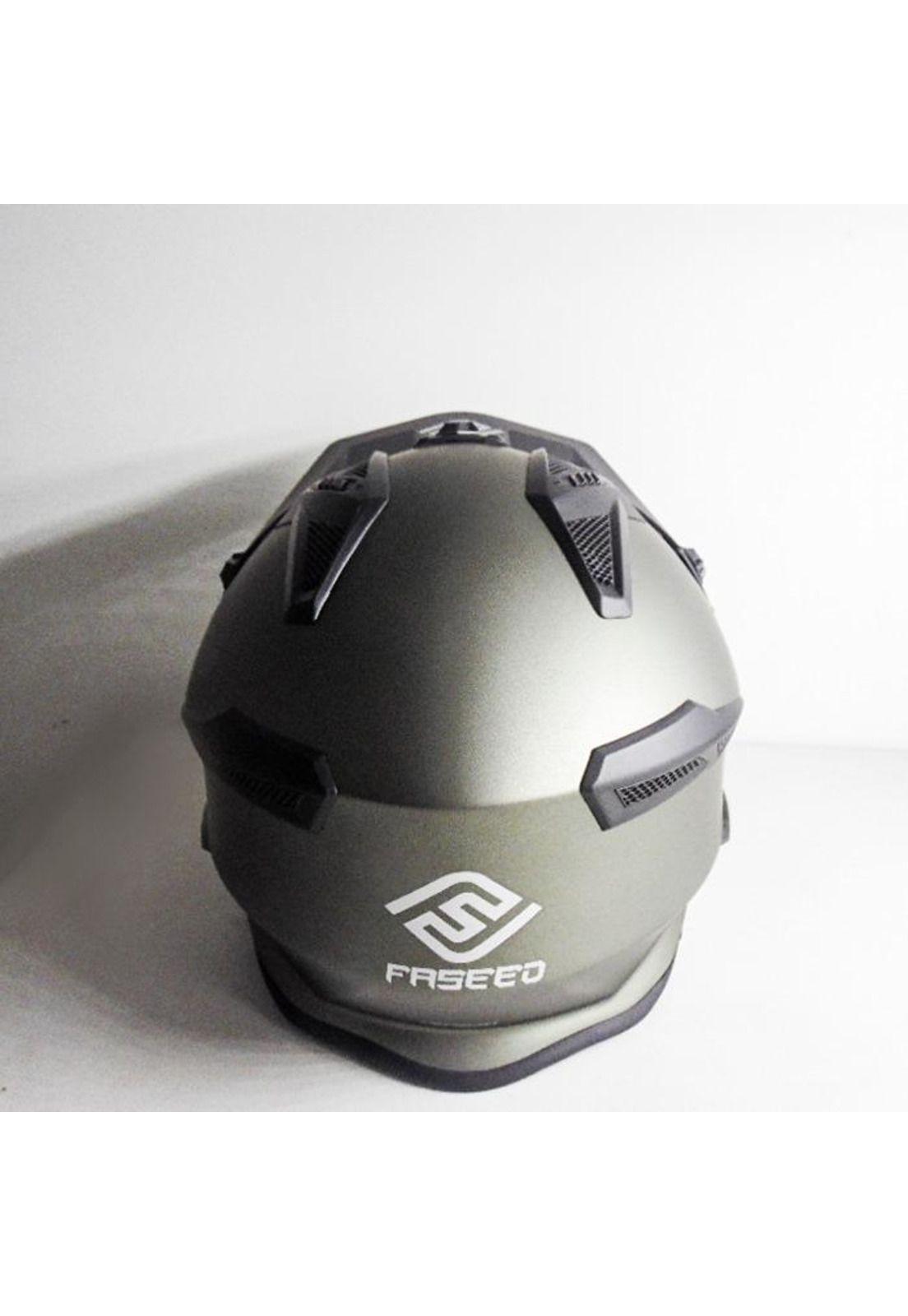 Casco Moto Dual Abierto Faseed Matt Titanium Solid-2