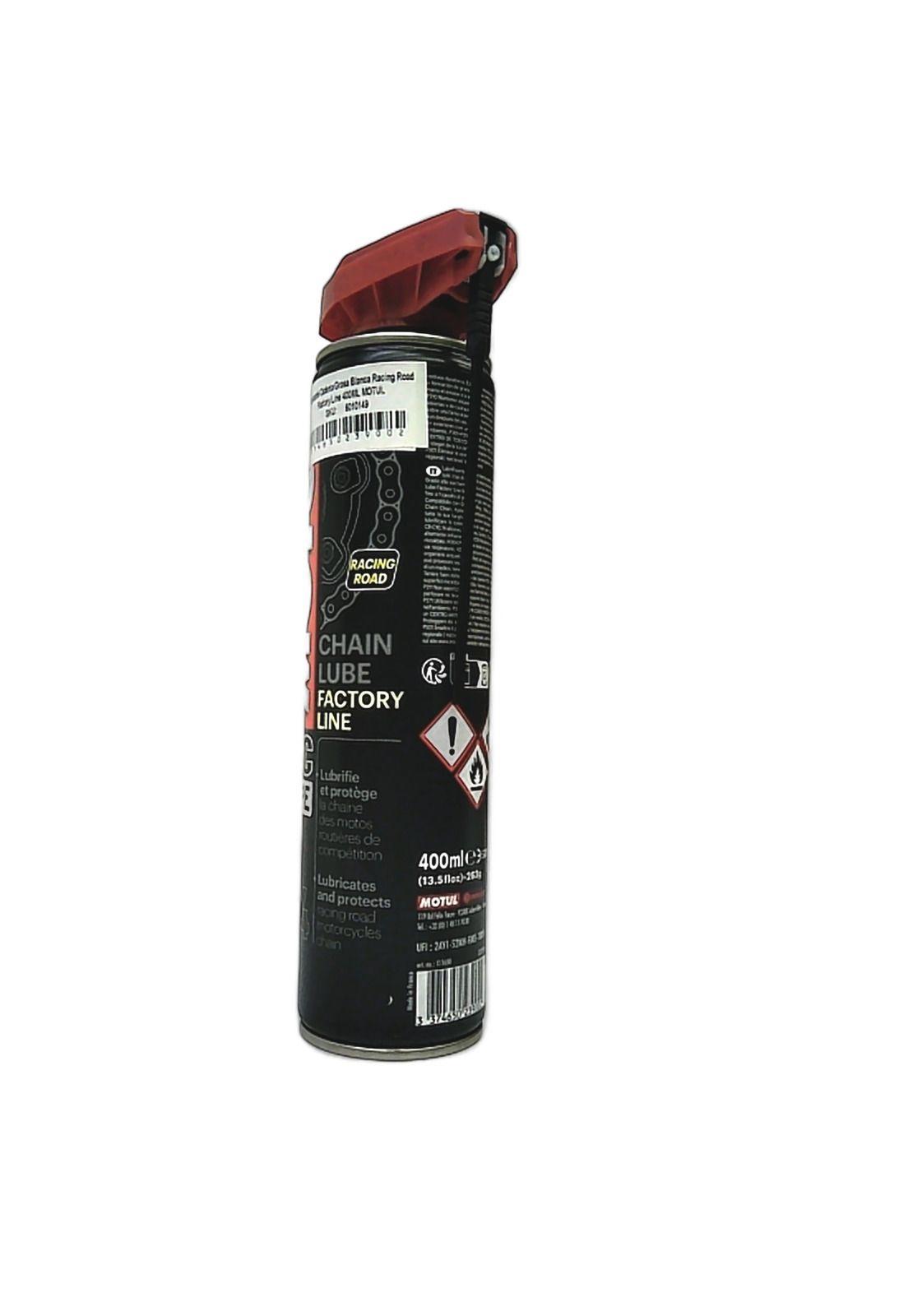 Lubricante Cadena Grasa Blanca Racing Road Factory Line 400ML MOTUL-3