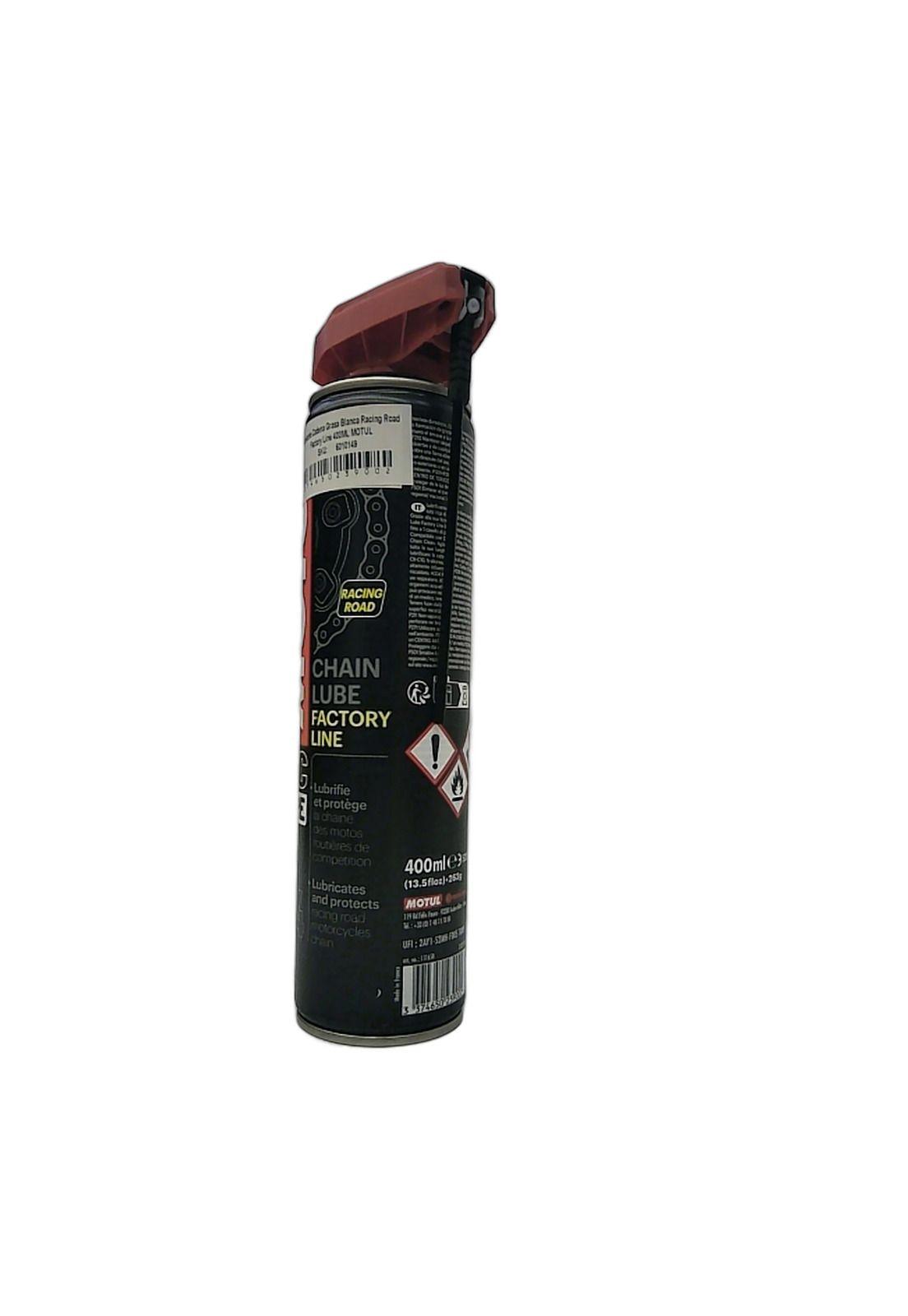 Lubricante Cadena Grasa Blanca Racing Road Factory Line 400ML MOTUL-6