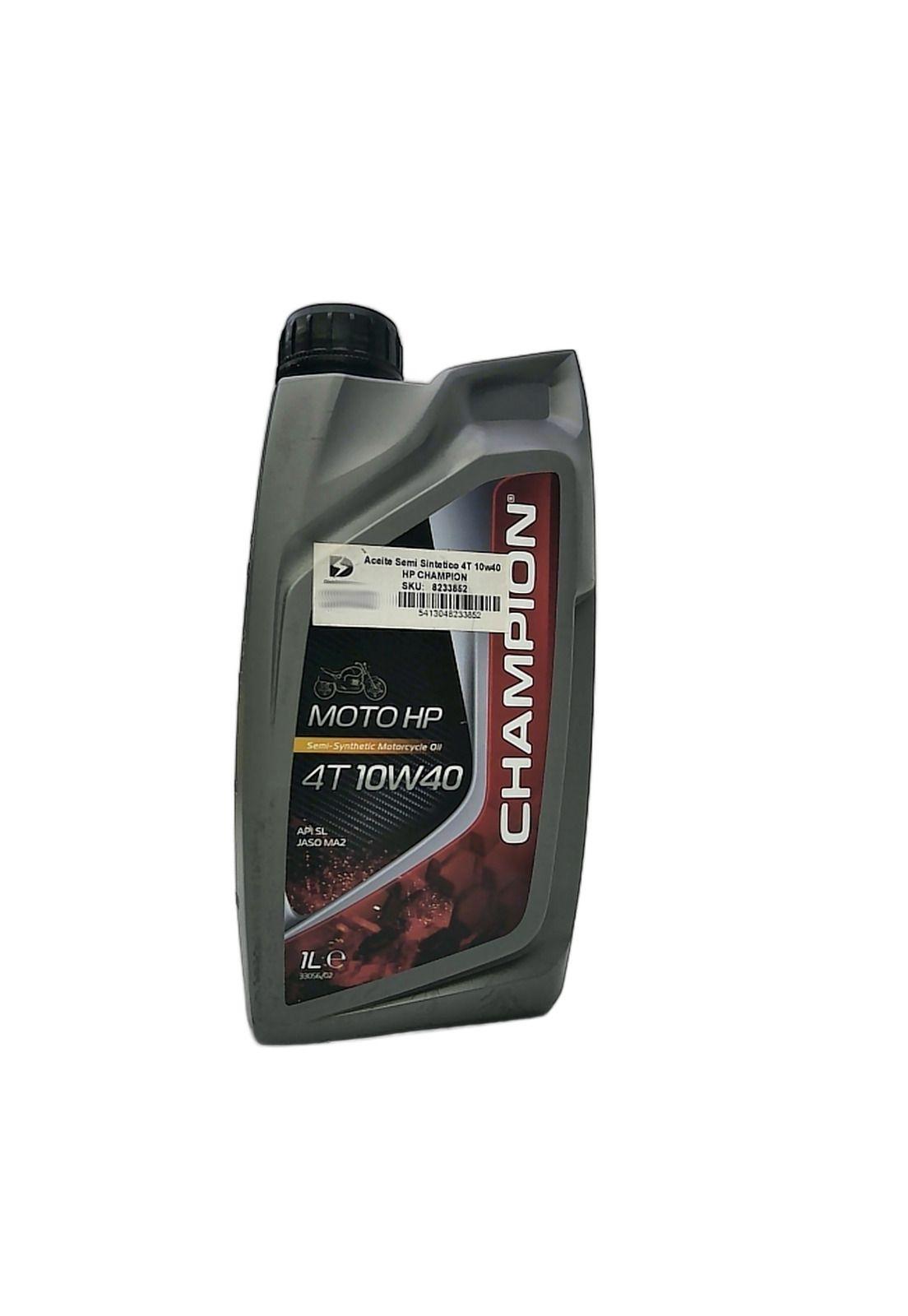 Aceite Semi Sintetico 4T 10w40 HP CHAMPION-8