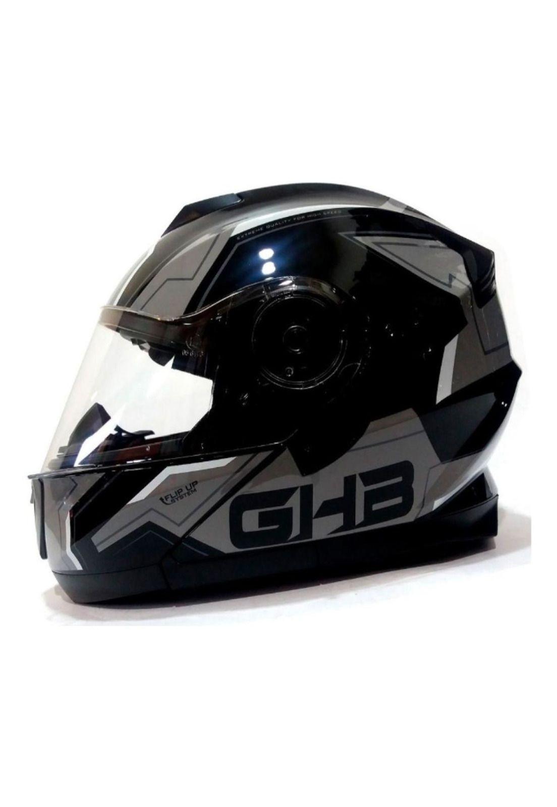 Casco Abatible Ghb 160 Stark Gris-2
