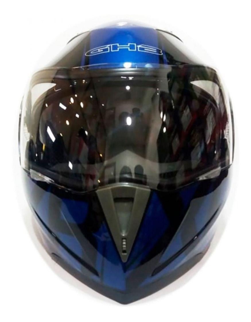 Casco Abatible Ghb 158 Xecuro Azul-0