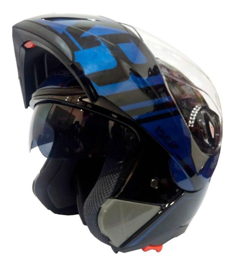 Casco Abatible Ghb 158 Xecuro Azul-3