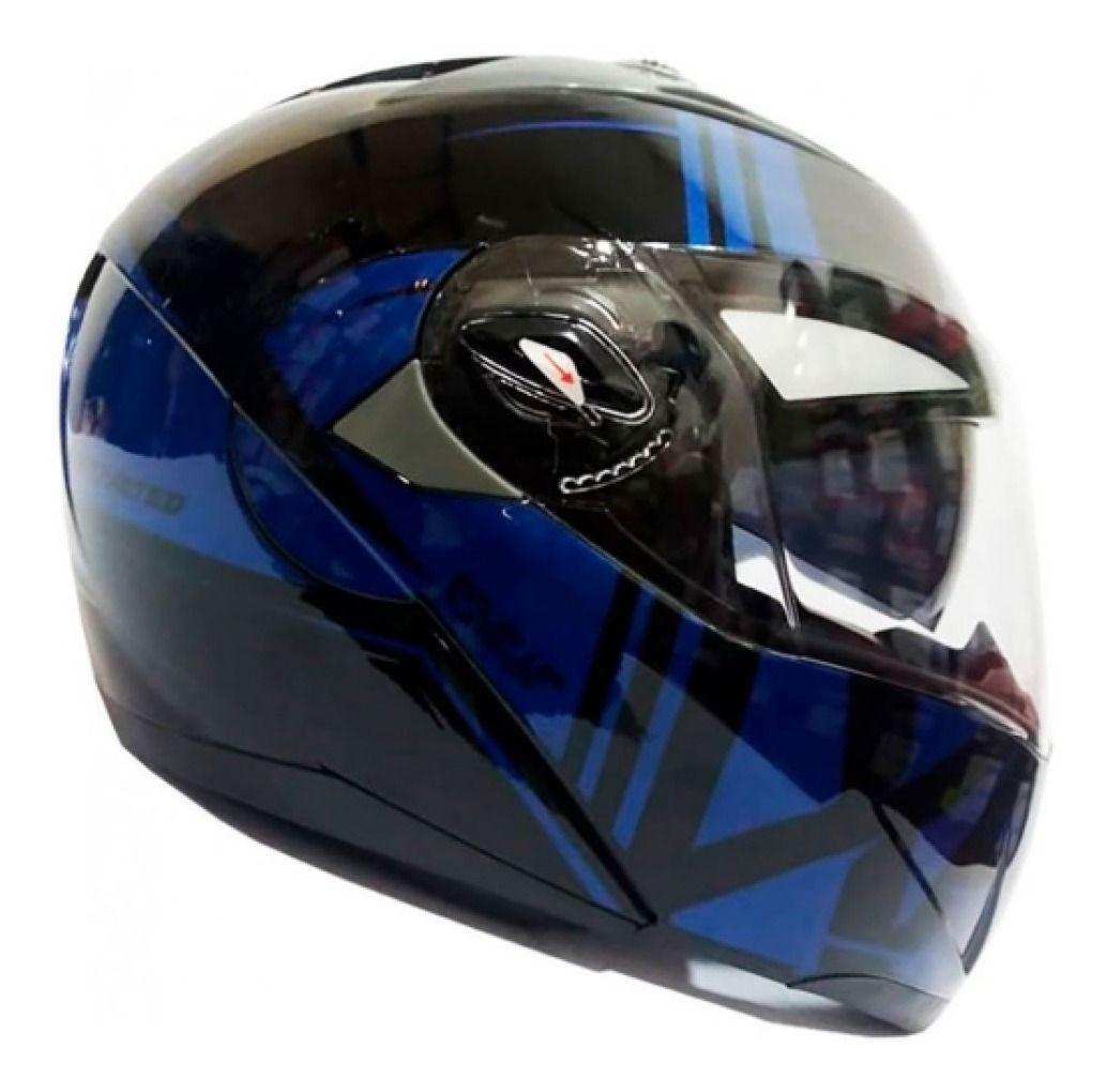Casco Abatible Ghb 158 Xecuro Azul-1