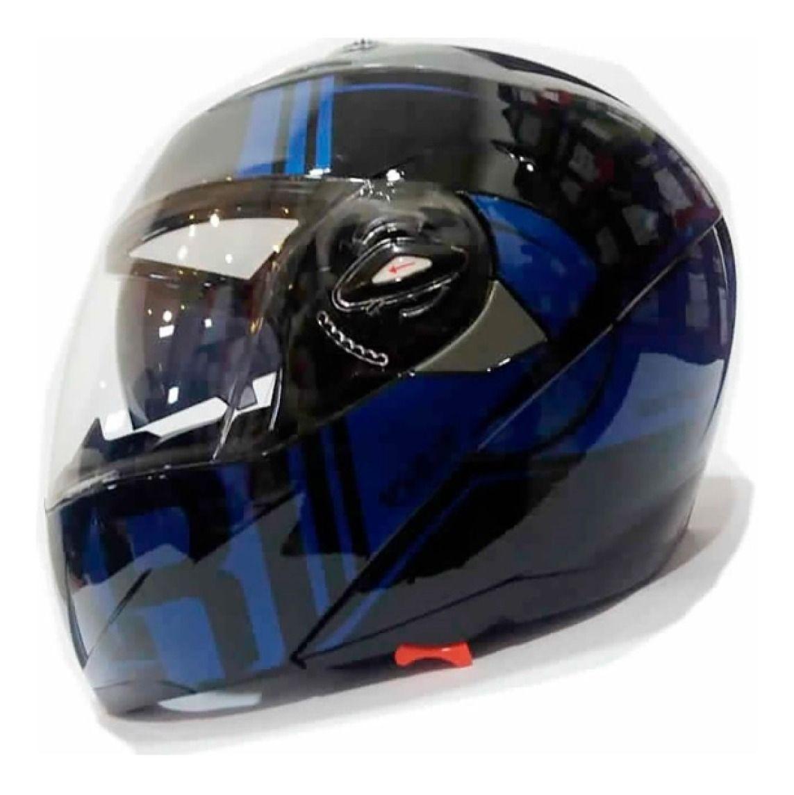 Casco Abatible Ghb 158 Xecuro Azul-2