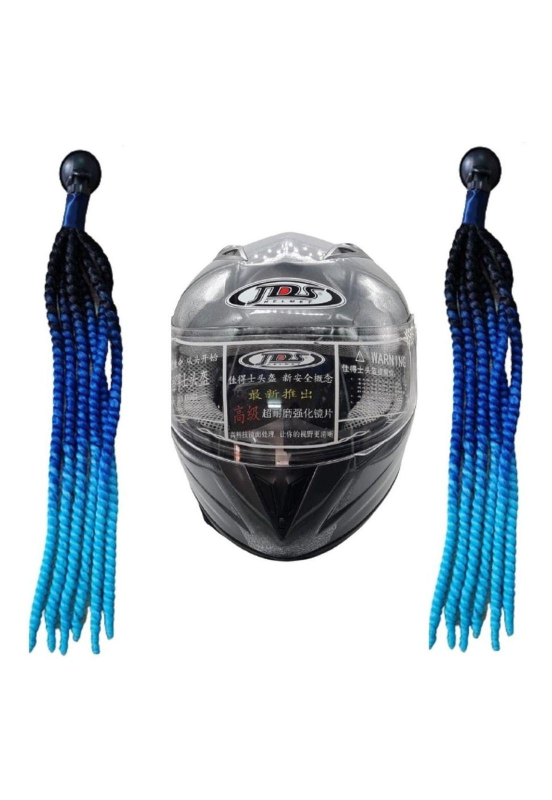 Casco De Moto Con Trenzas-6
