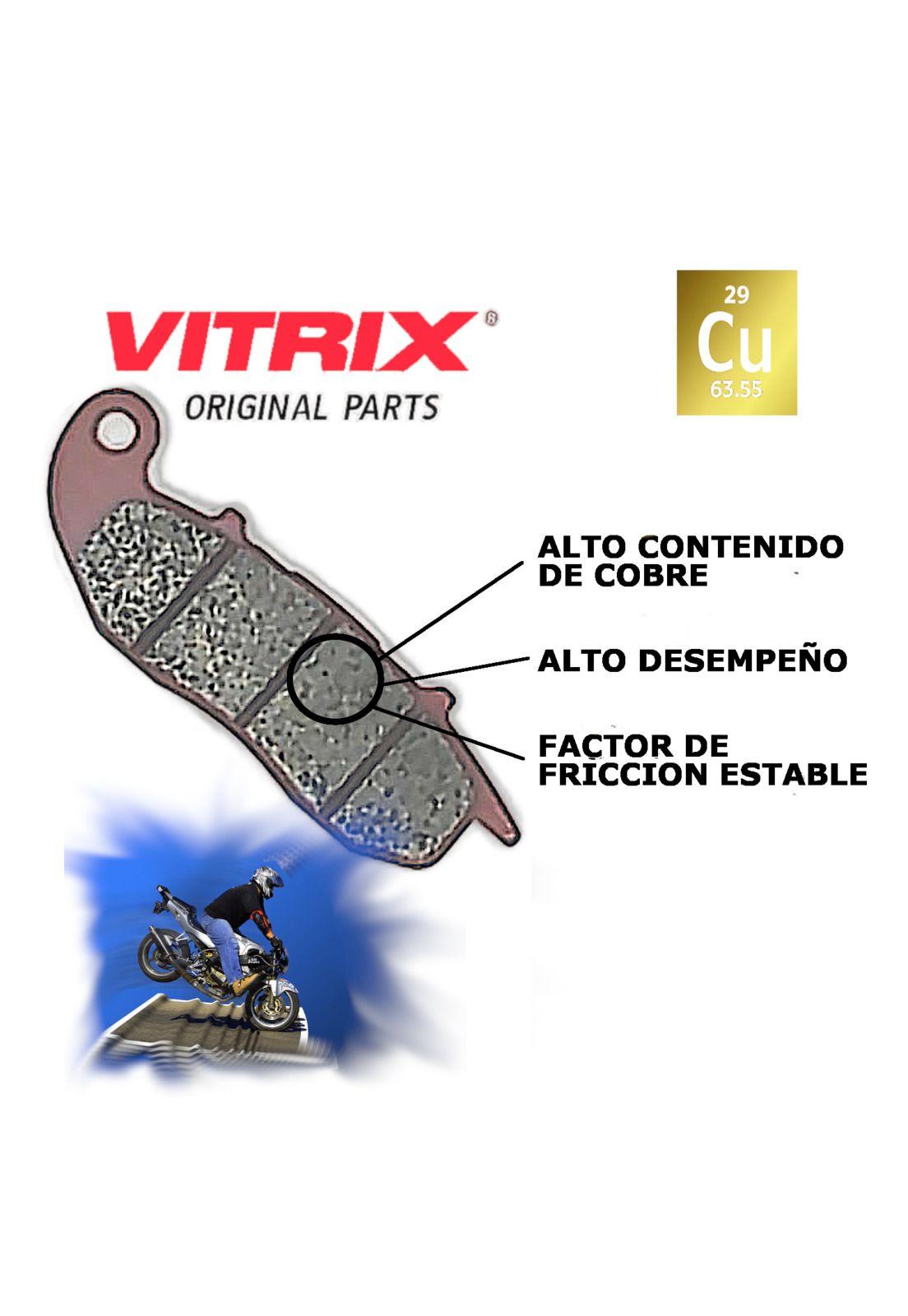 Pastilla Freno Delantera (LMP459) XTZ150 / CRF250 / CRF230 VITRIX-1