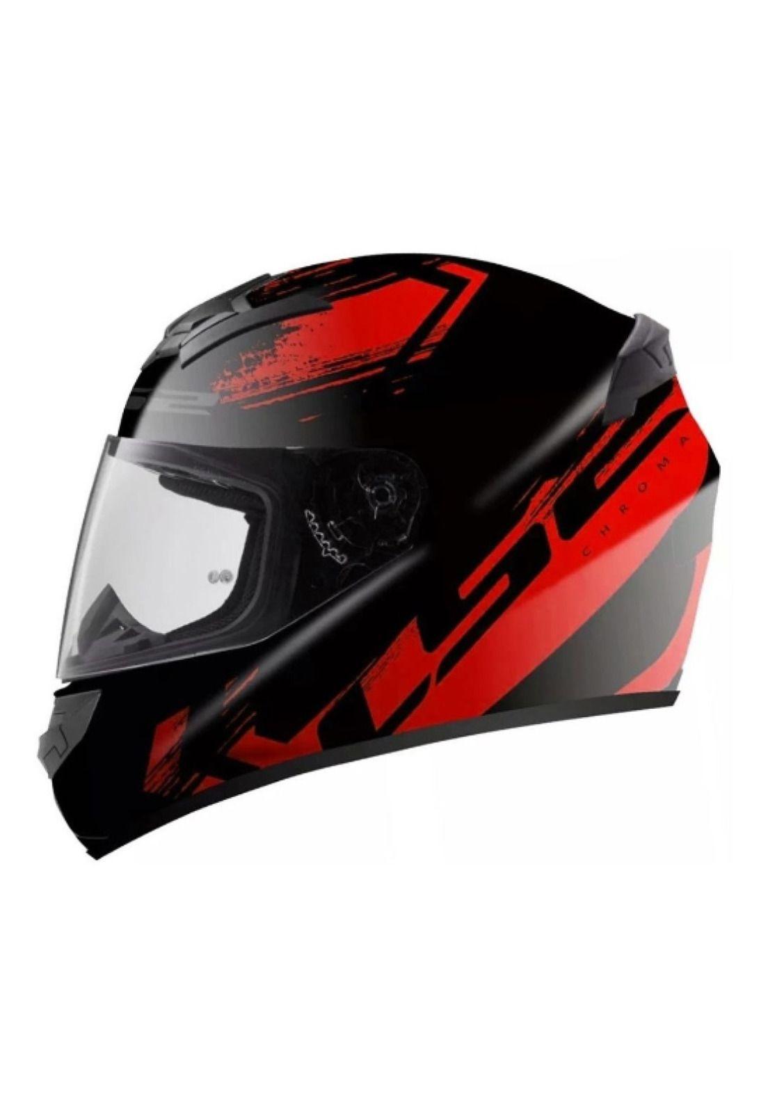 Casco Integral Ls2 Ff352 Chroma Rojo-0