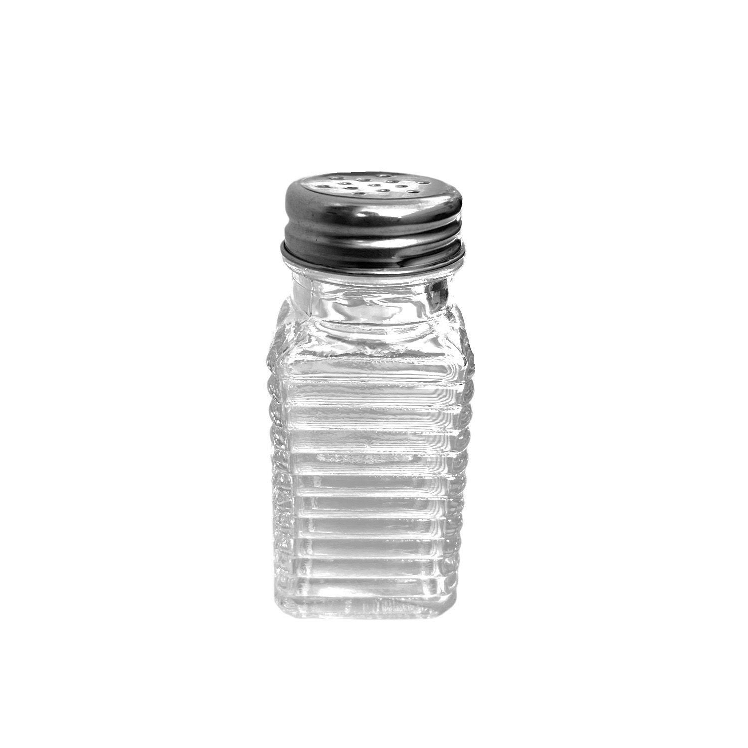 set de 24 Salero de vidrio con tapa metálica 60ml-0
