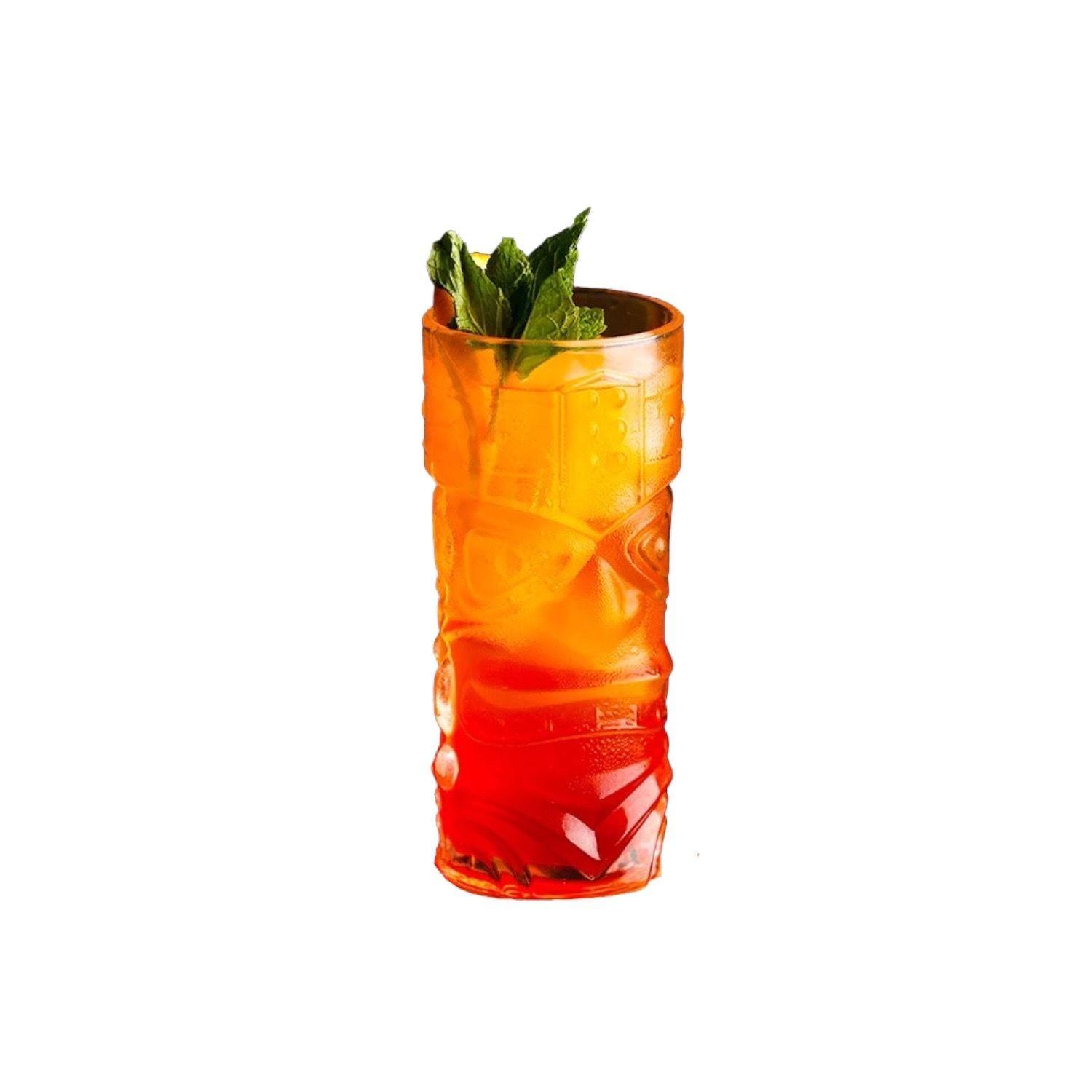 set de 6 Vaso coctel tiki Hawaiano 420cc X6-2