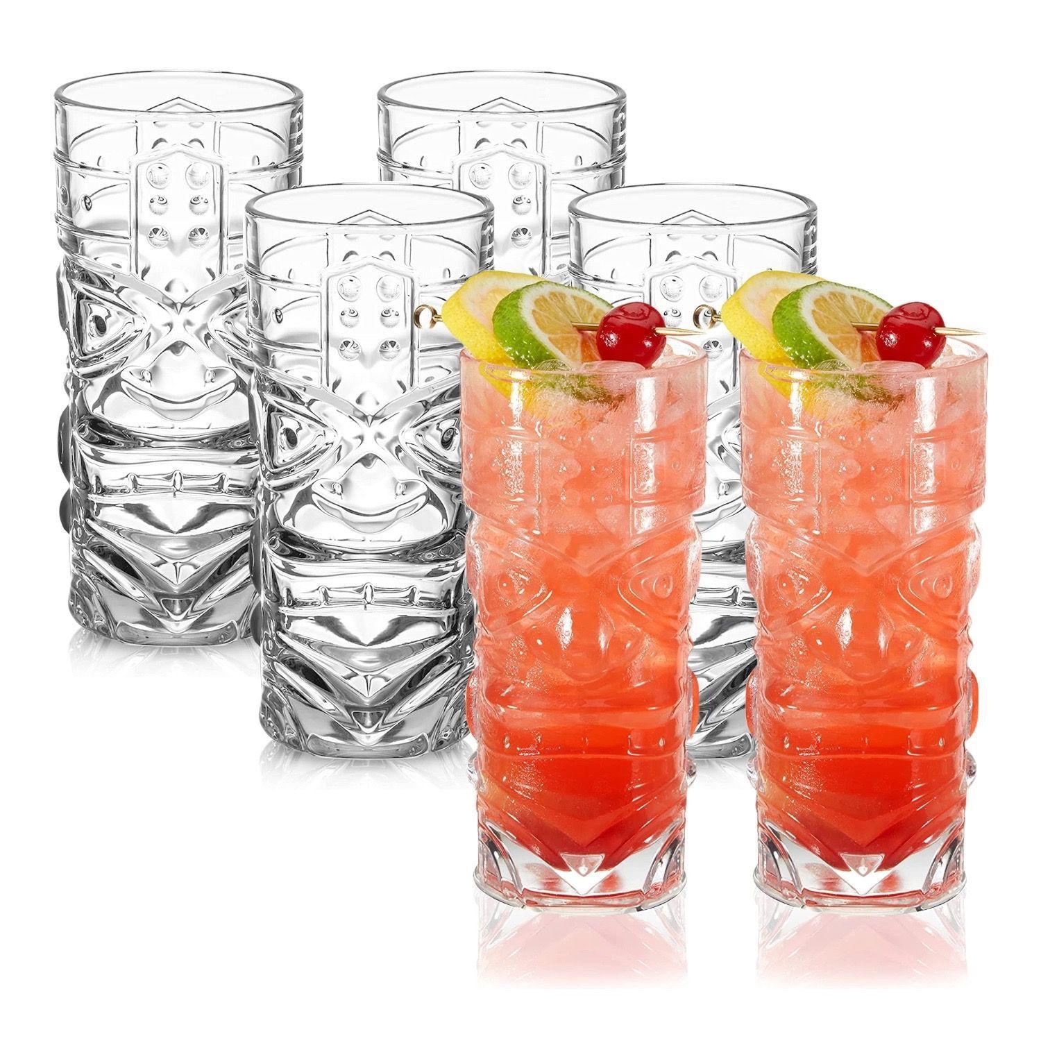 set de 6 Vaso coctel tiki Hawaiano 420cc X6-0