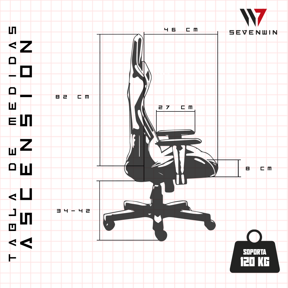 Silla Gamer Ascension Silver Bullet-8