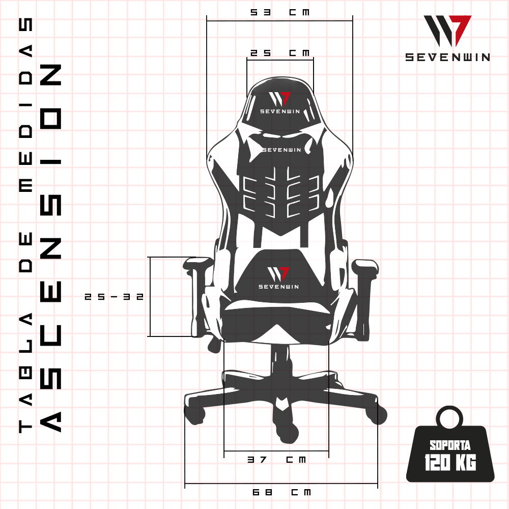 Silla Gamer Ascension Silver Bullet-7