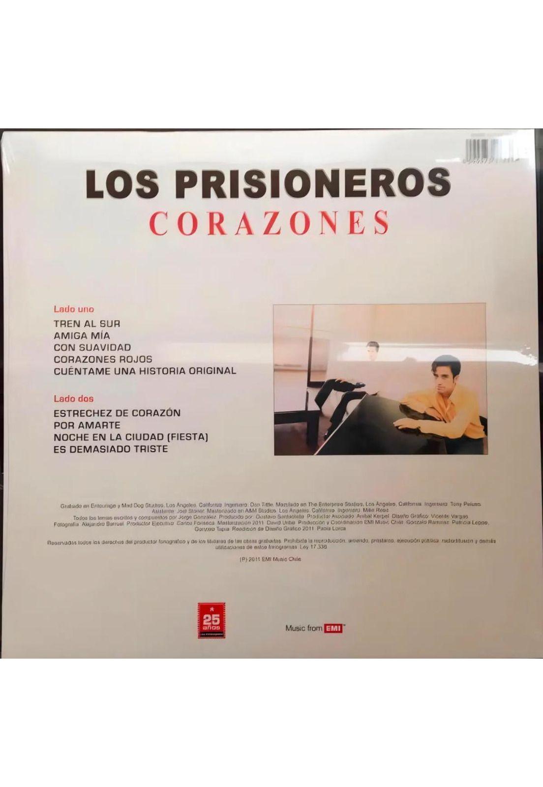 VINILO LOS PRISIONEROS/ CORAZONES 1LP-2