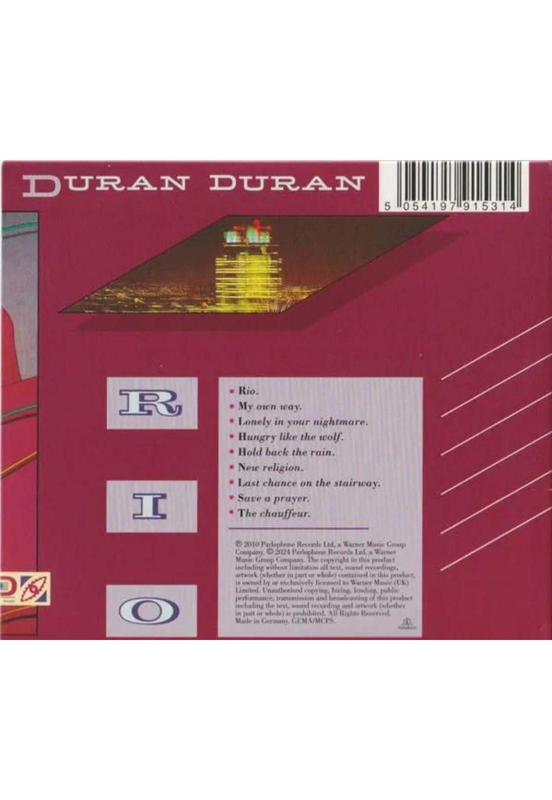 CD DURAN DURAN/ RIO (REMASTERIZADO) 1CD-1