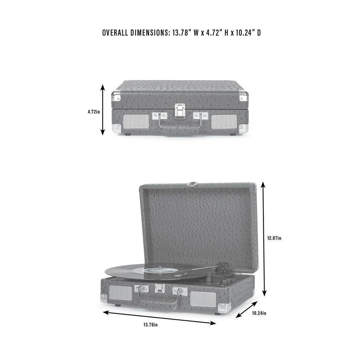 Tornamesa crosley/ cruiser deluxe bt black + 4lp exclusivos-5