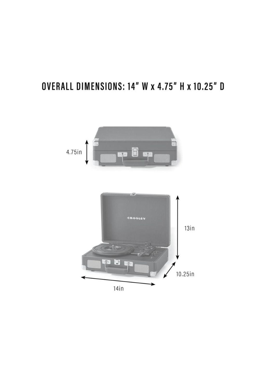 Tornamesa Crosley/ Cruiser Deluxe Bt Silver Variante-7