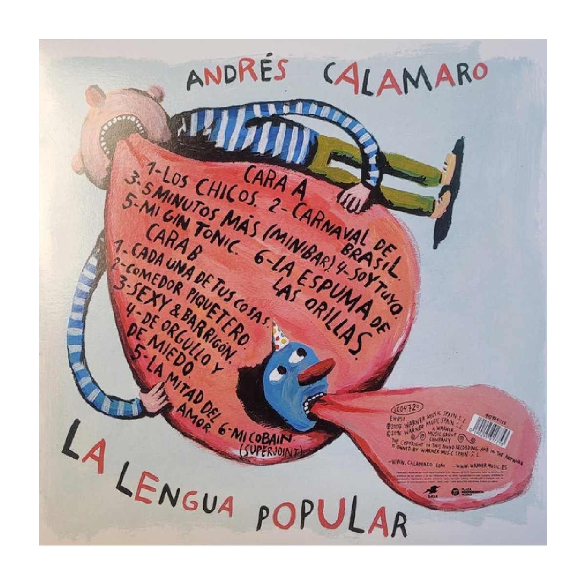VINILO ANDRES CALAMARO/ LA LENGUA POPULAR - 1LP-1