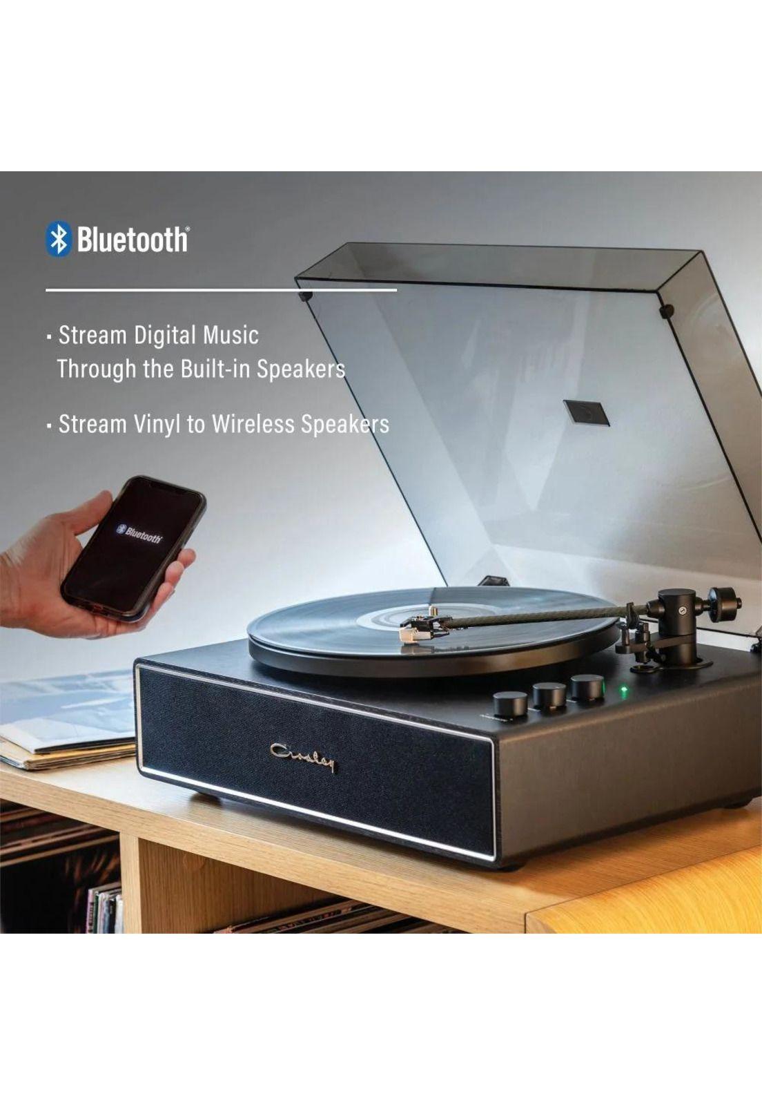 TORNAMESA CROSLEY/ RECORD PLAYER BT STAVE BLACK-9