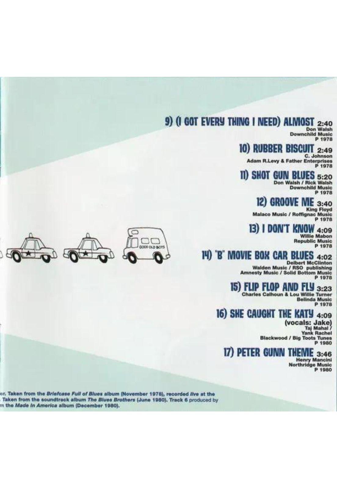 CD THE BLUES BROTHERS/ THE BLUES BROTHERS COMPLETE 2CD-2