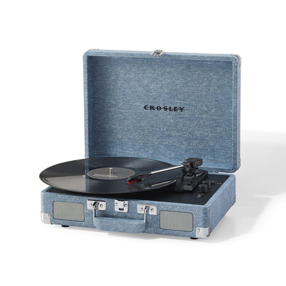 Tornamesa crosley / cruiser deluxe bt blue jeans + 4lp exc-2