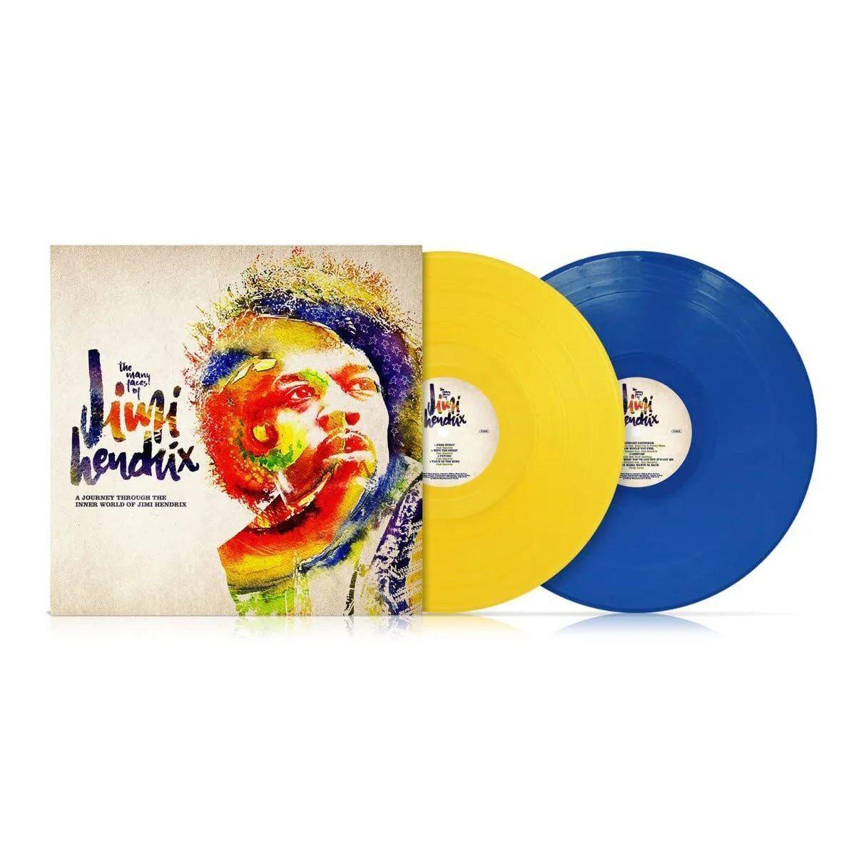 VINILO VARIOS ARTISTAS/ THE MANY FACES OF JIMI HENDRIX (YELLOW AND BLUE VINYL) 2LP-2
