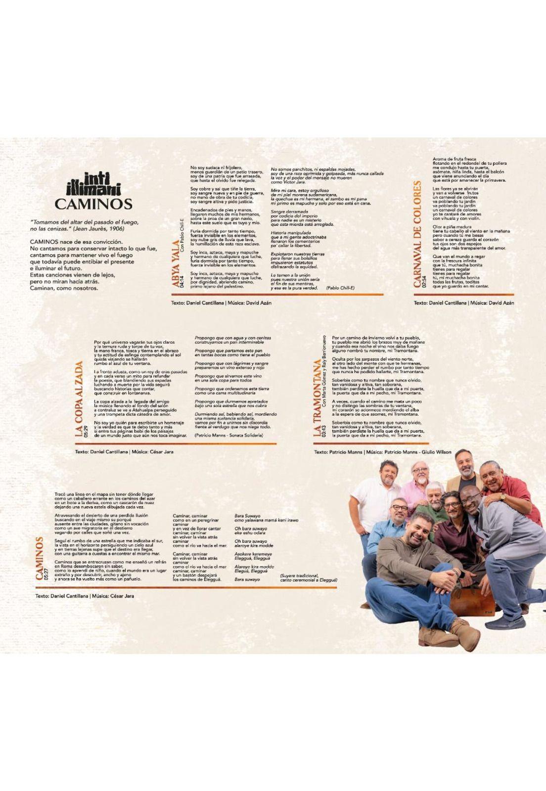VINILO INTI ILLIMANI/ CAMINOS 1LP-2