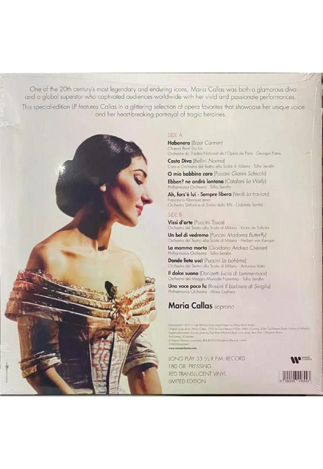 VINILO MARIA CALLAS/ PURE (Red Translucent) 1LP-3