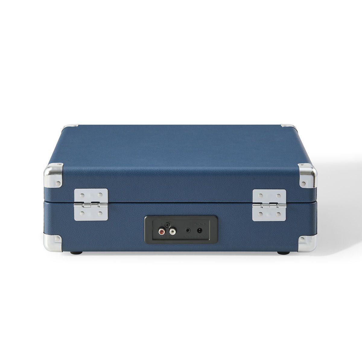 Tornamesa crosley/ cruiser deluxe bt blue + 4 lp exclusivos-4
