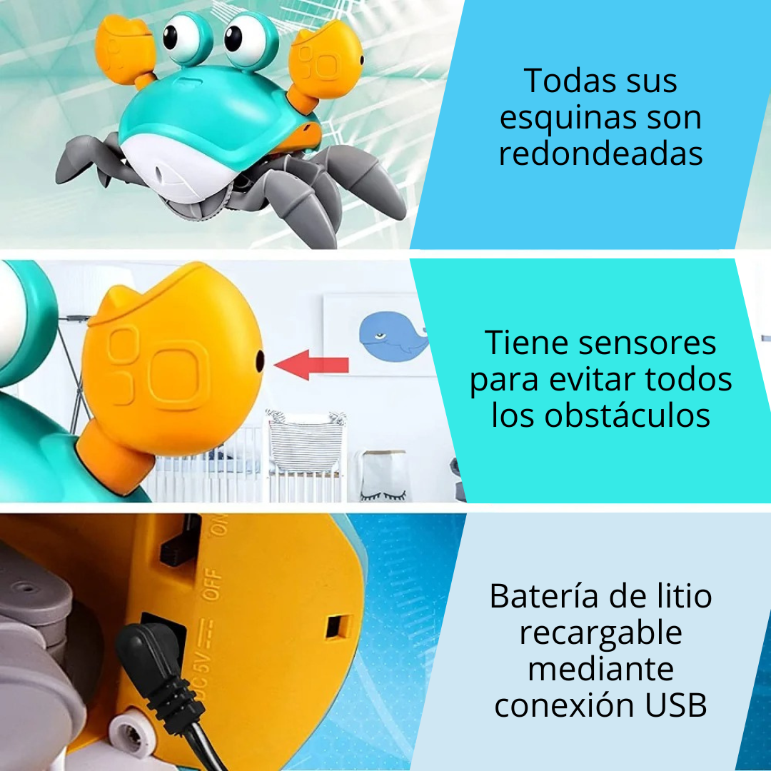 Cangrejo Bailarín, juguete de exploración para bebés-3