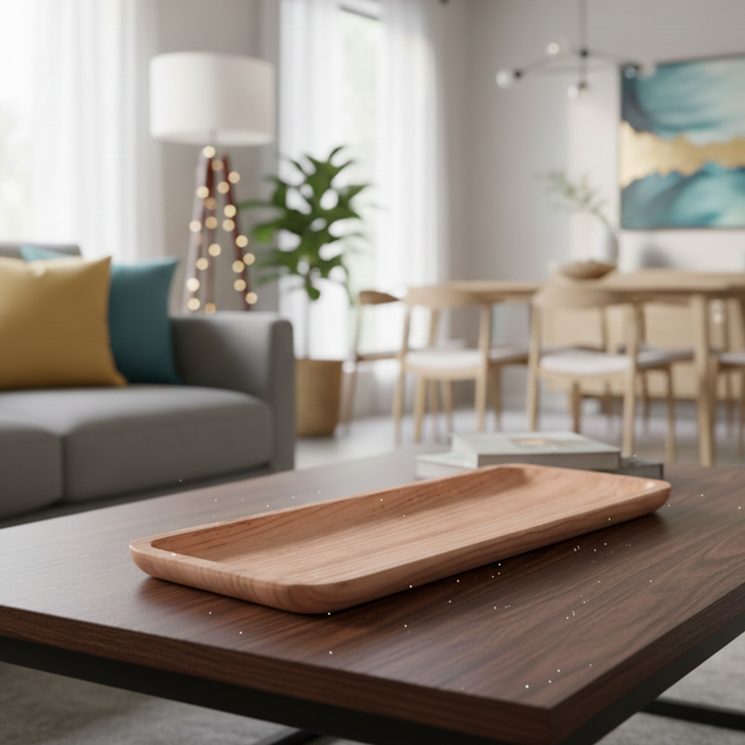 Bandeja en Madera de Paulownia Canelo Antico Home-2