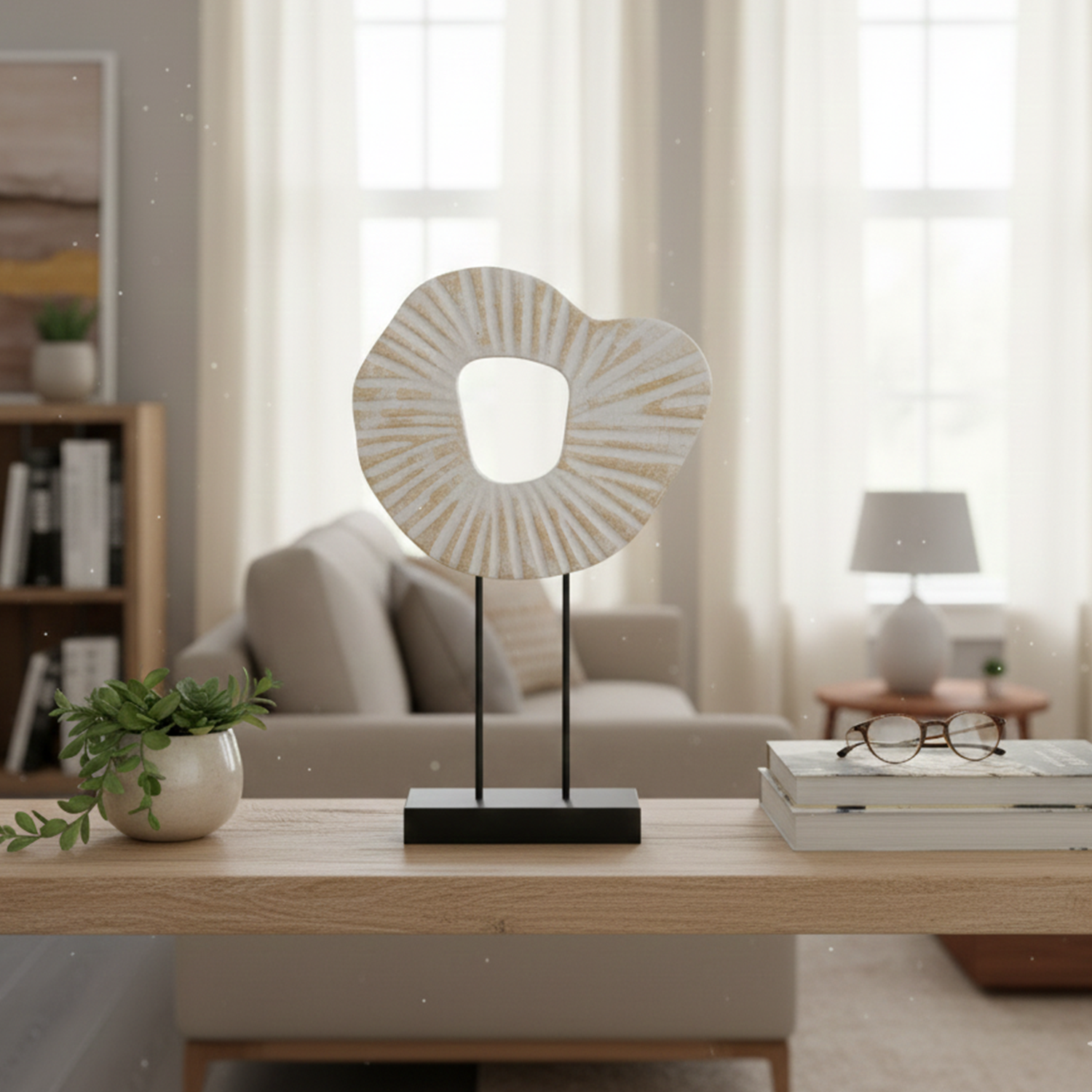 Escultura en Madera de Paulownia Cipres Antico Home-2