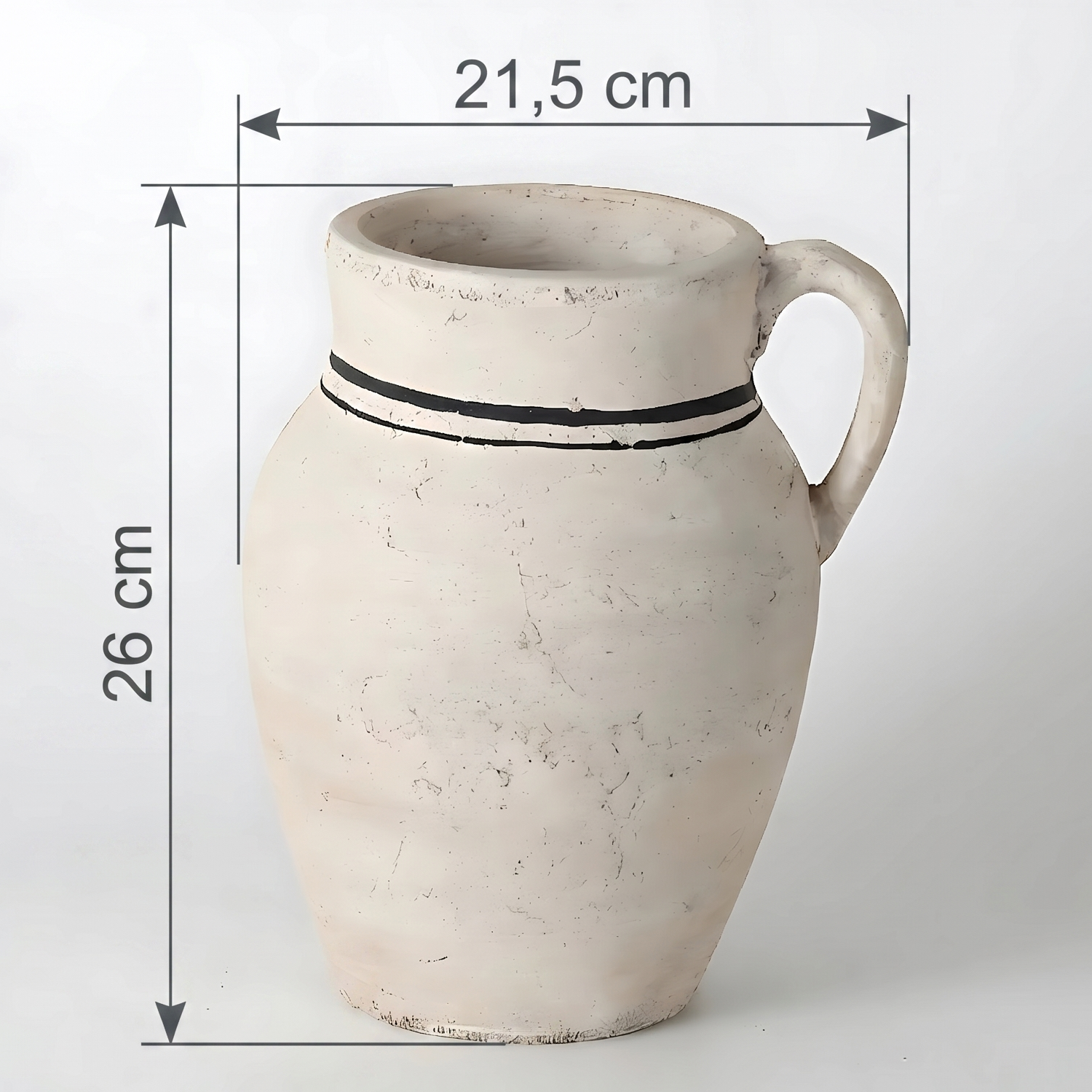 Jarron Ceramico Asas Terracota L Orbea Antico Home-2