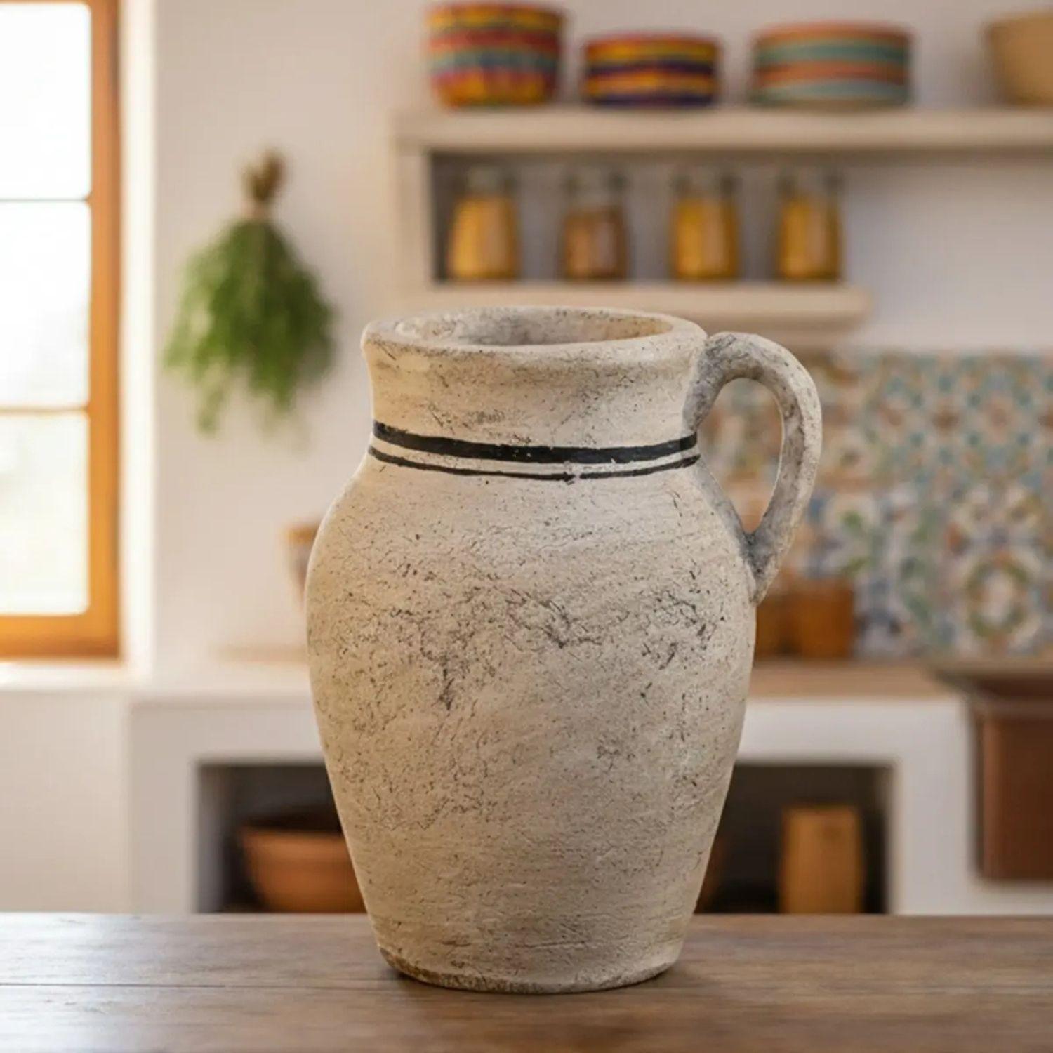 Jarron Ceramico Asas Terracota L Orbea Antico Home-4