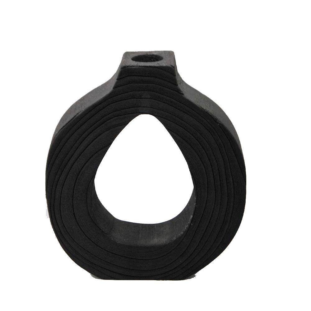 Jarrón De Paulownia Tallada A Mano Gingko Biloba Antico Home-0