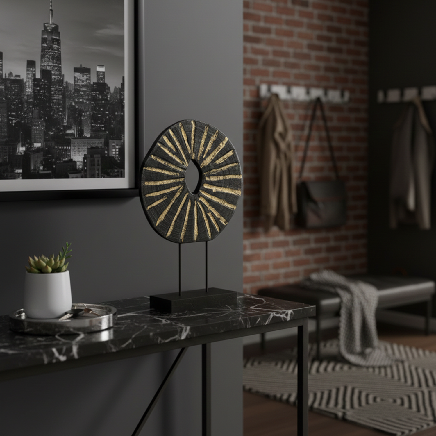 Escultura en Madera de Paulownia Michay Antico Home-3