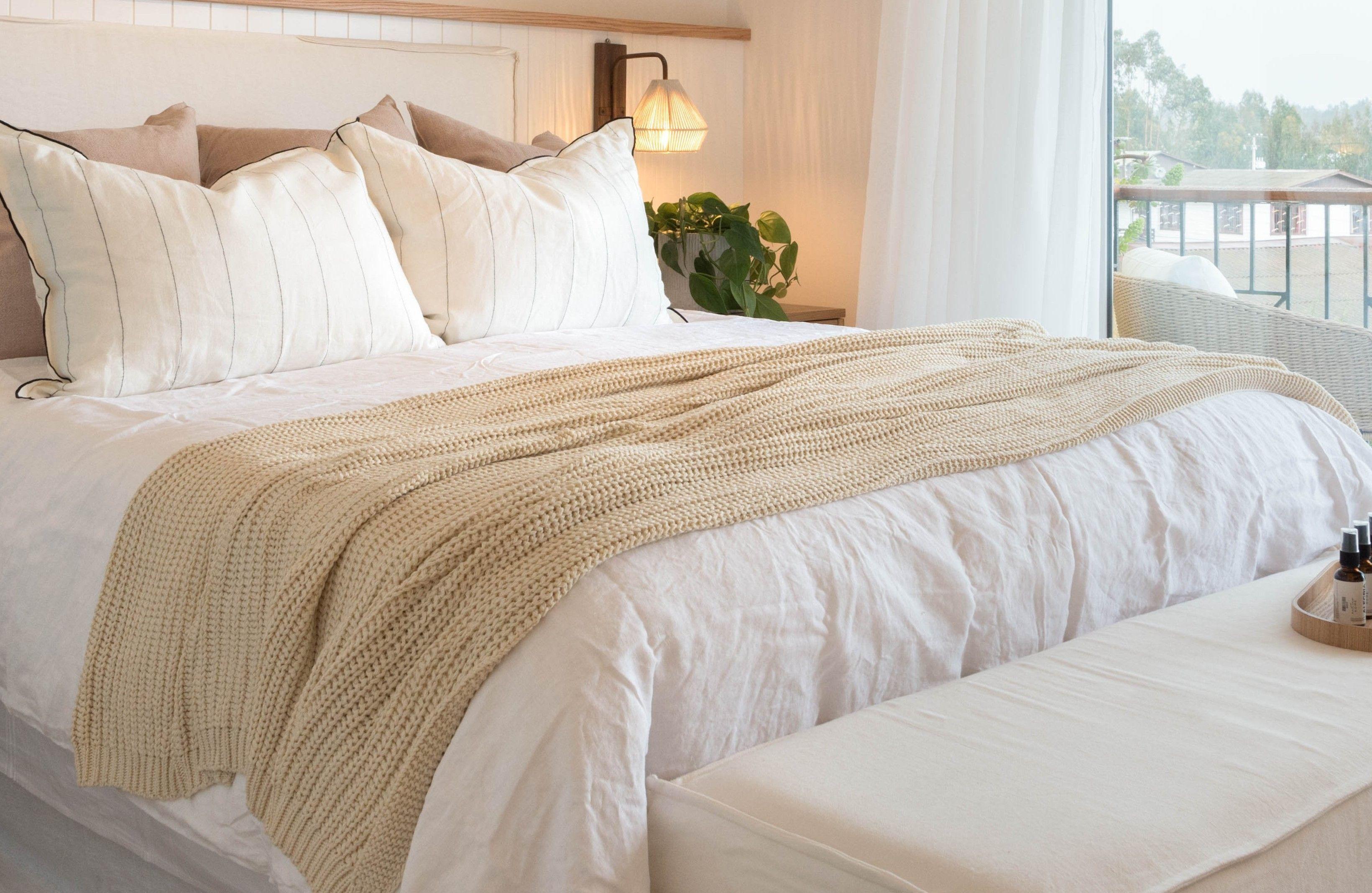 Manta De Puntos Crema Valeriana 130x190 cm Antico Home-7