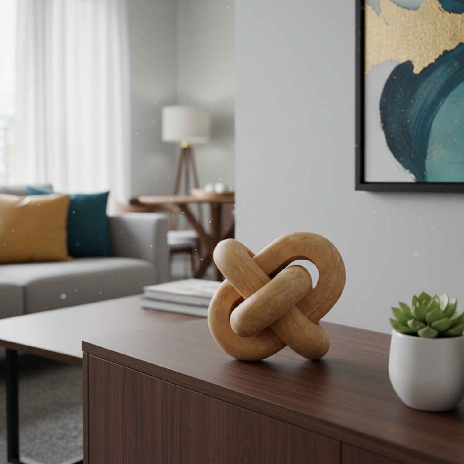 Cadena en Madera de Paulownia Monstera Antico Home-2