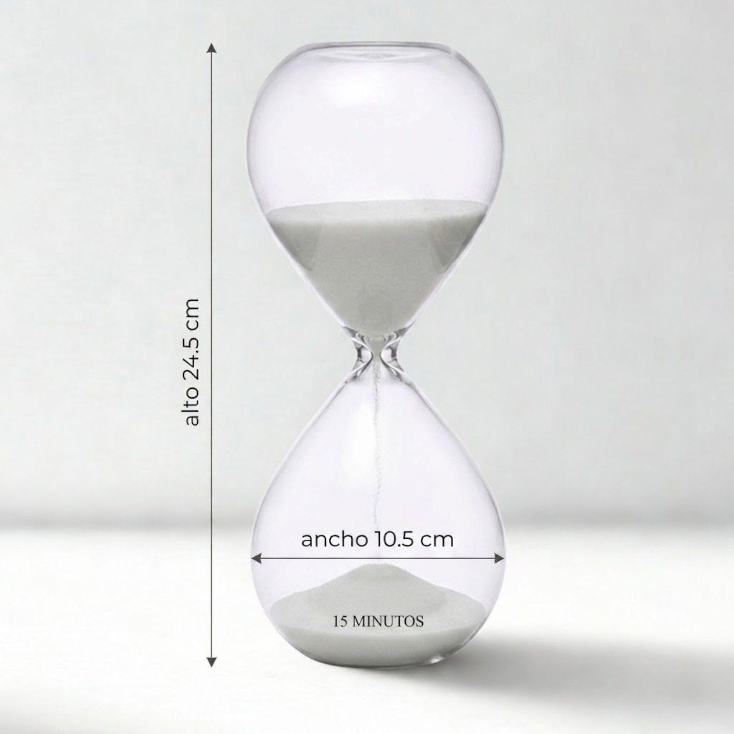 Reloj De Arena Vidrio Peumo Nordico Minimalista Antico Home-3