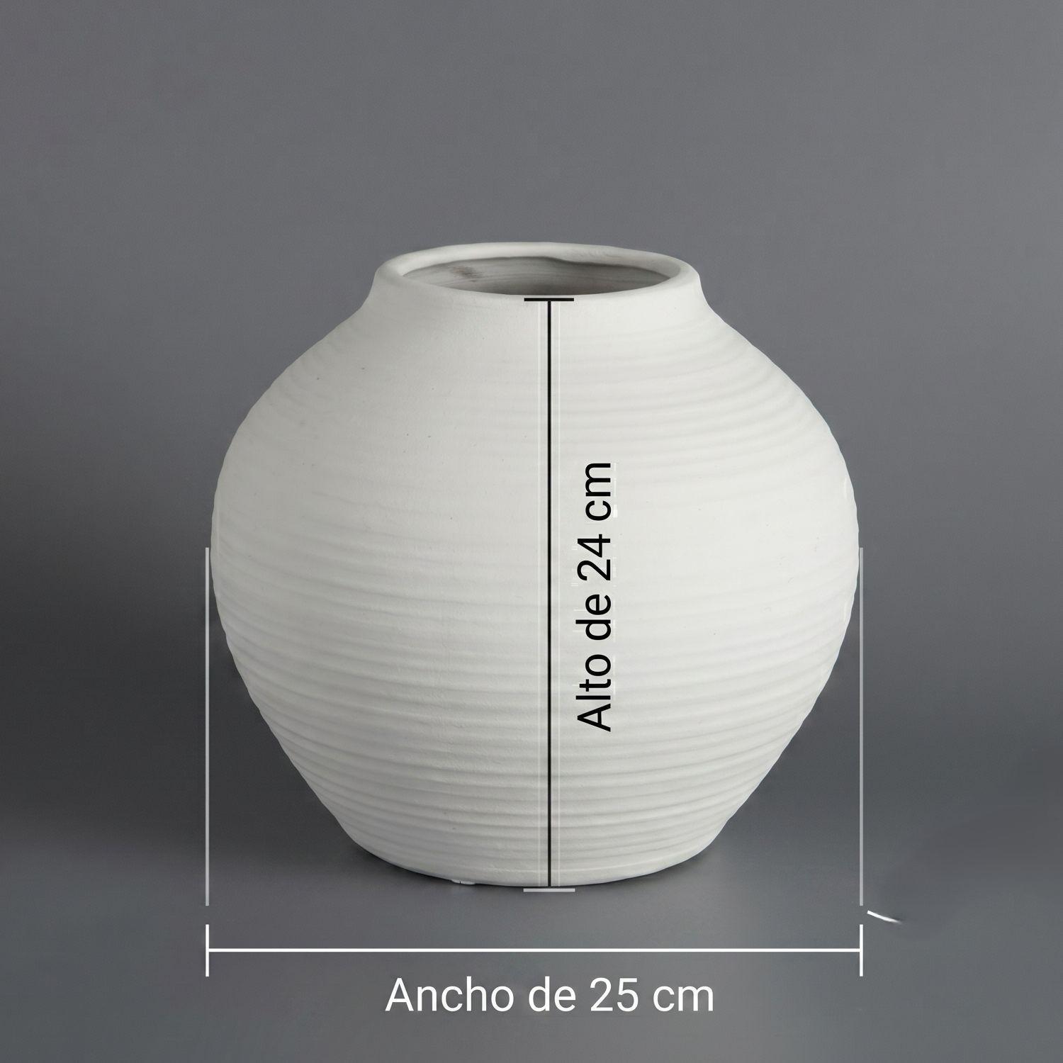 Jarron de Ceramica con Relieve L Mosqueta Antico Home-2