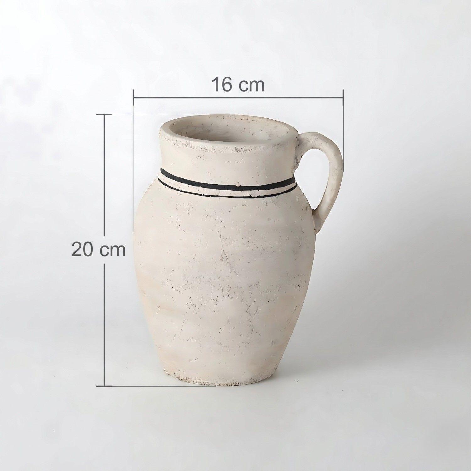 Jarron Ceramico Asas Terracota M Orbea Antico Home-2