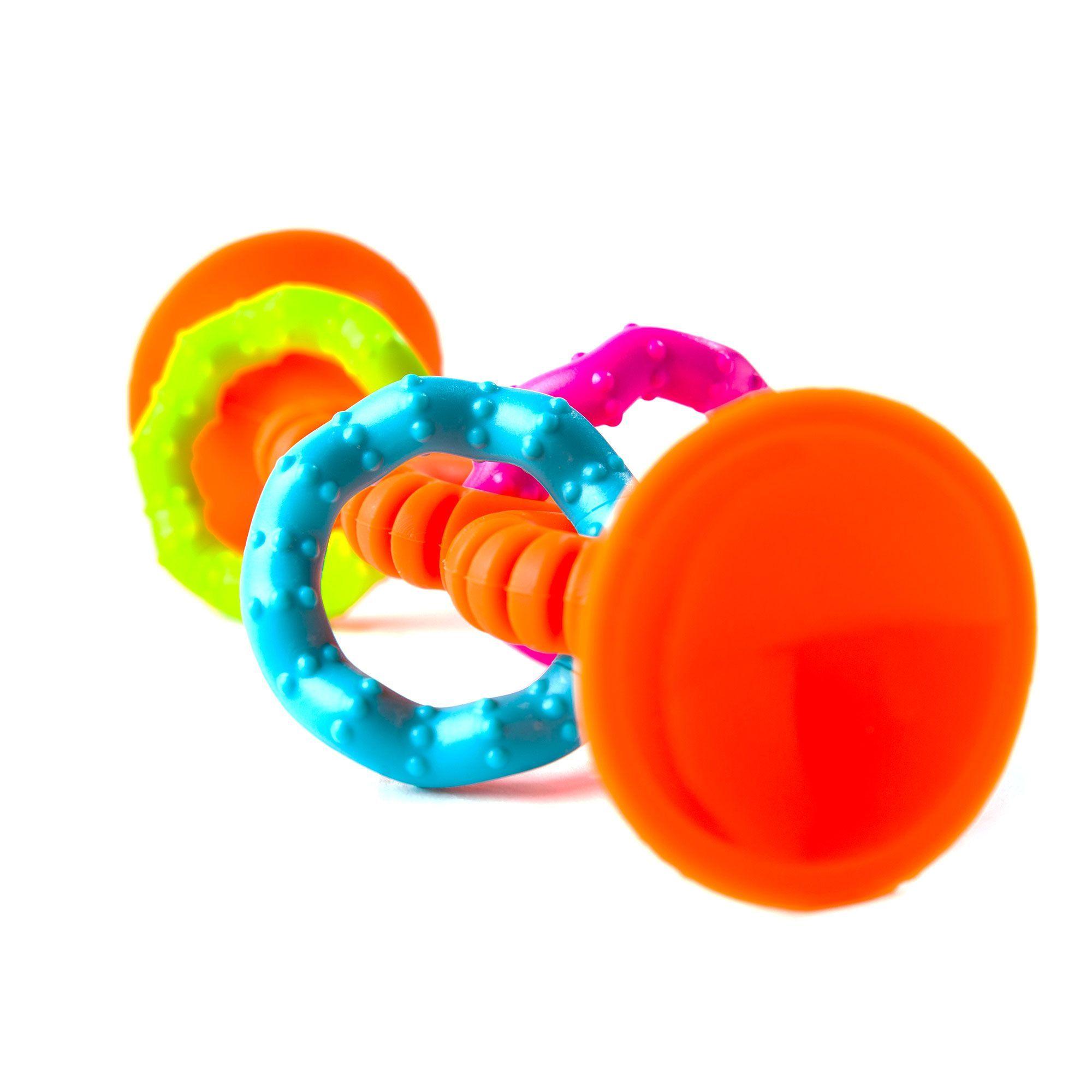 Pipsquigz Loops Naranjo, Mordedor, Sonajero Sensorial-1