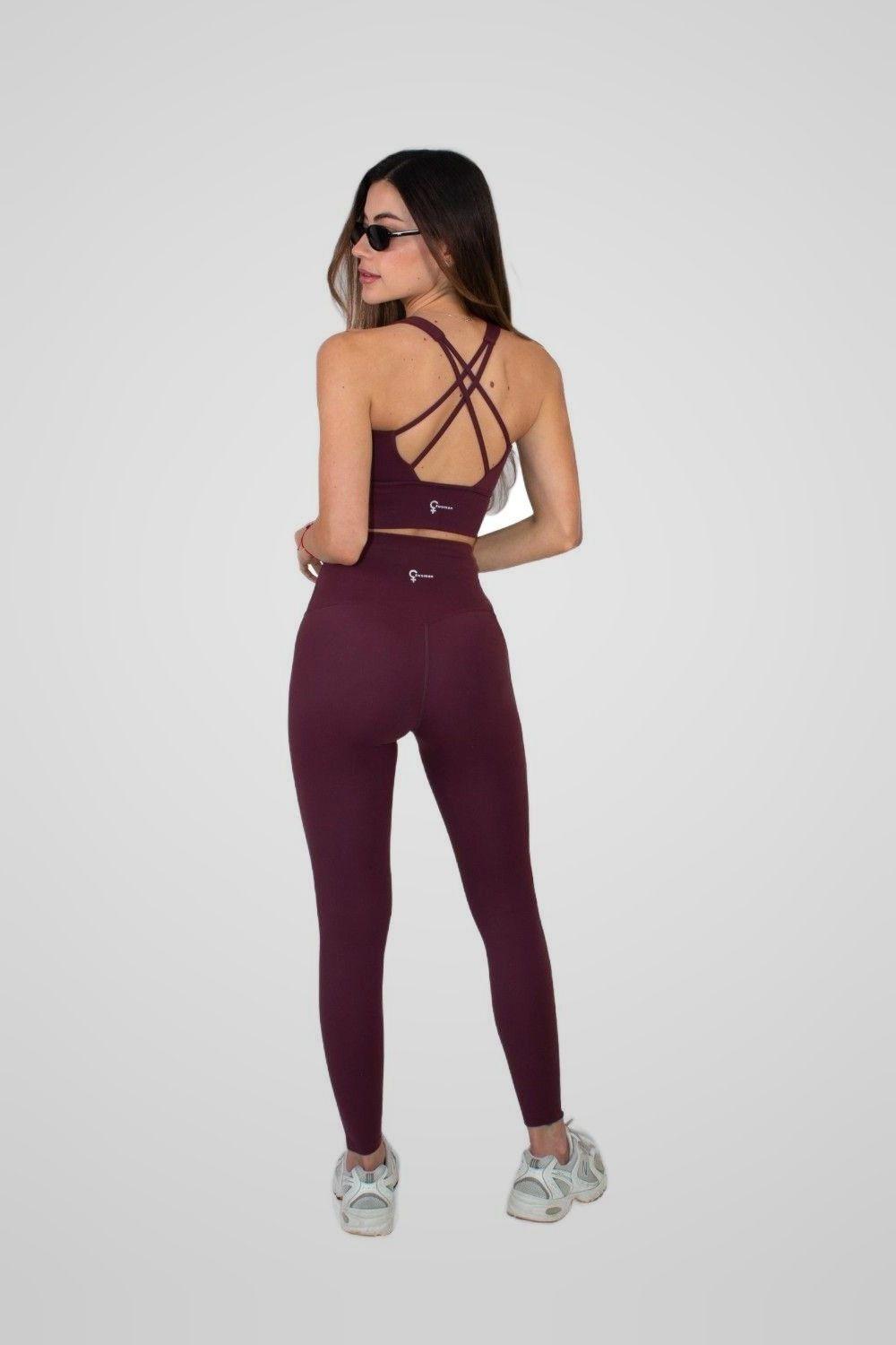 Peto Deportivo Mujer Bra Merlot Limited Edition 4Women-3