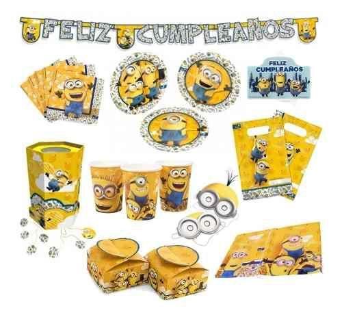 Pack Cumpleaños Minions X 24 Original Cotillón Activarte-0