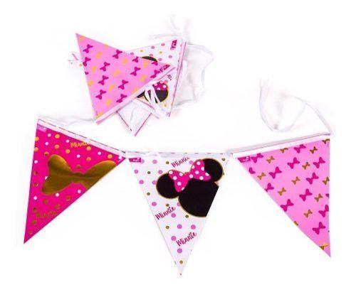 Pack Cumpleaños Minnie Dorado X 30 Cotillón Activarte-1