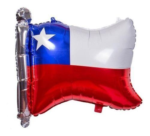 Globo Metálico Bandera Chile Cotillón Activarte-0