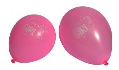 Globo Baby Shower X 10 Cotillón Activarte Niña-0