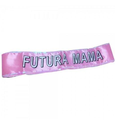 Banda Futura Mamá Rosada Cotillón Activarte-0