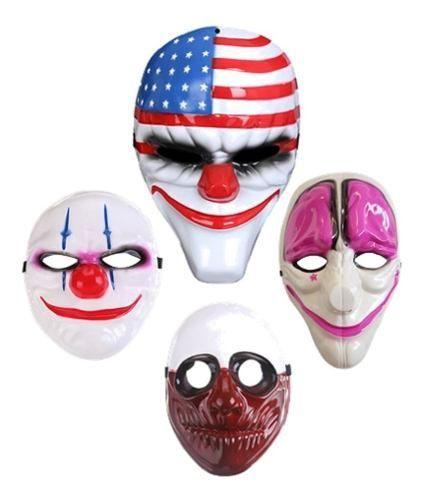 Máscara Payday X 4 Halloween Cotillón Activarte-0