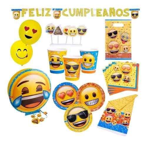 Pack Cumpleaños Emoji Original X 24 Cotillón Activarte-0